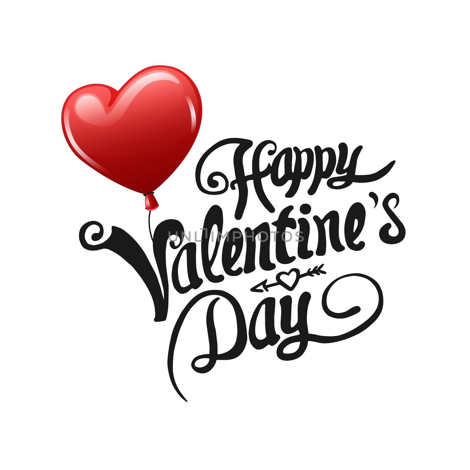 Digitally generated Valentines day vector