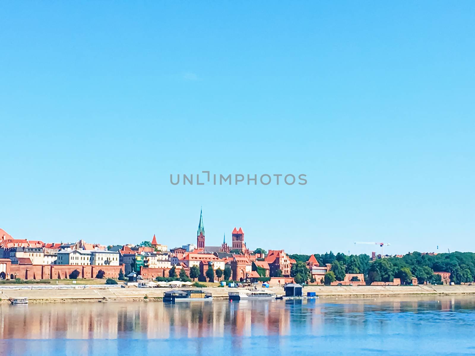 Cityscape view of Old Town in Torun, Poland by Anneleven