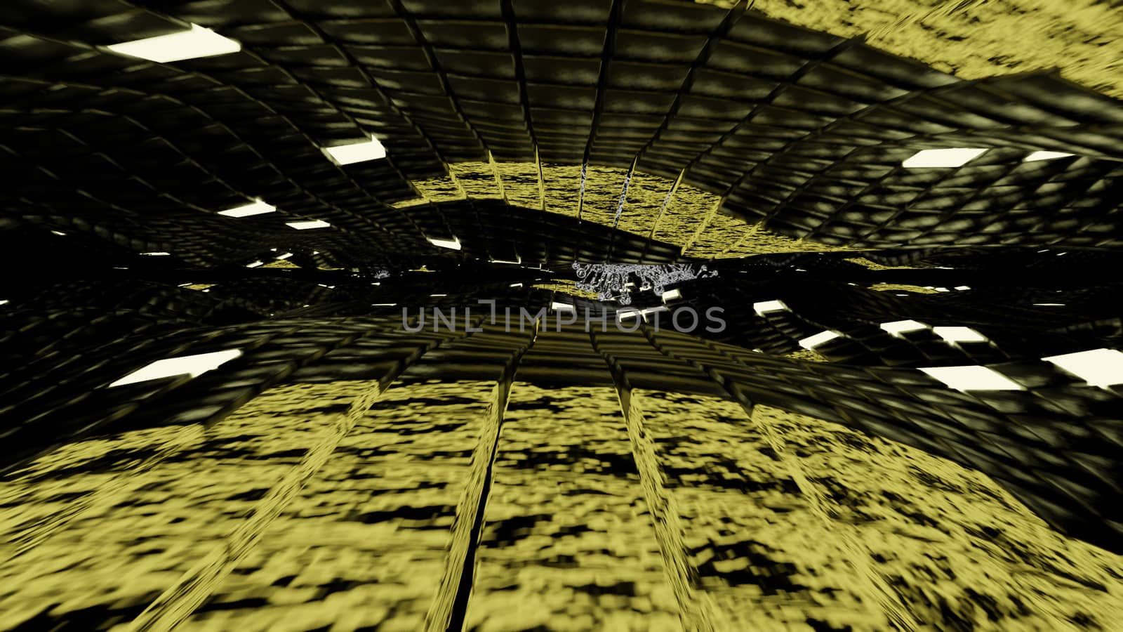 3d render ,yellow golden green,Sci-Fi,Abstract texture brick block background by pickaalo