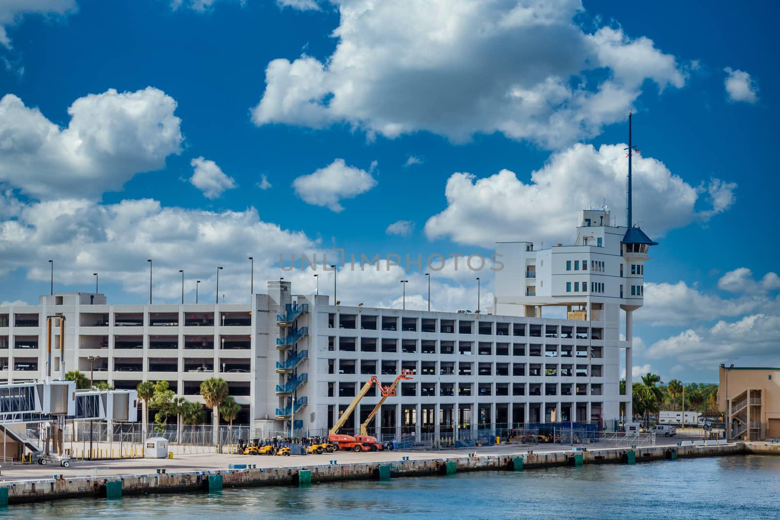 Port security building in Port Everglades in Fort Lauderdale