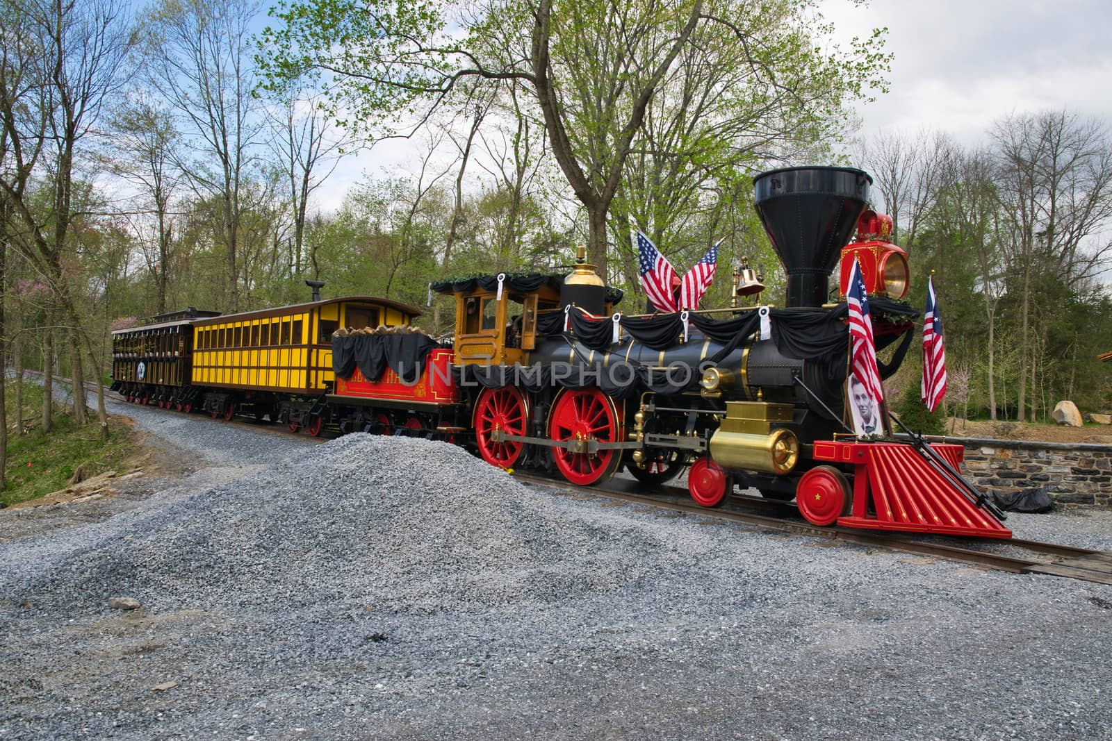Elizabethtown, PA - April 2019: Abe Lincoln Funeral Train Re-Enactment