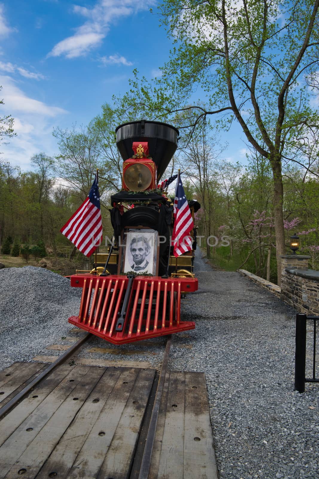 Elizabethtown, PA - April 2019: Abe Lincoln Funeral Train Re-Enactment