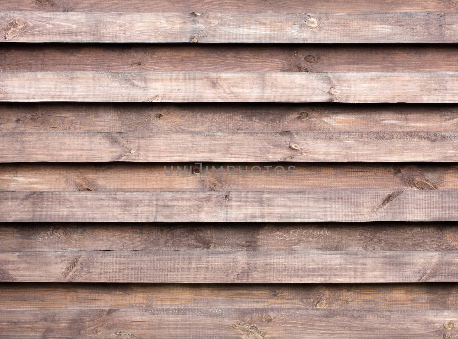Texture of a wooden fence with a new horizontal brown background by Sergii