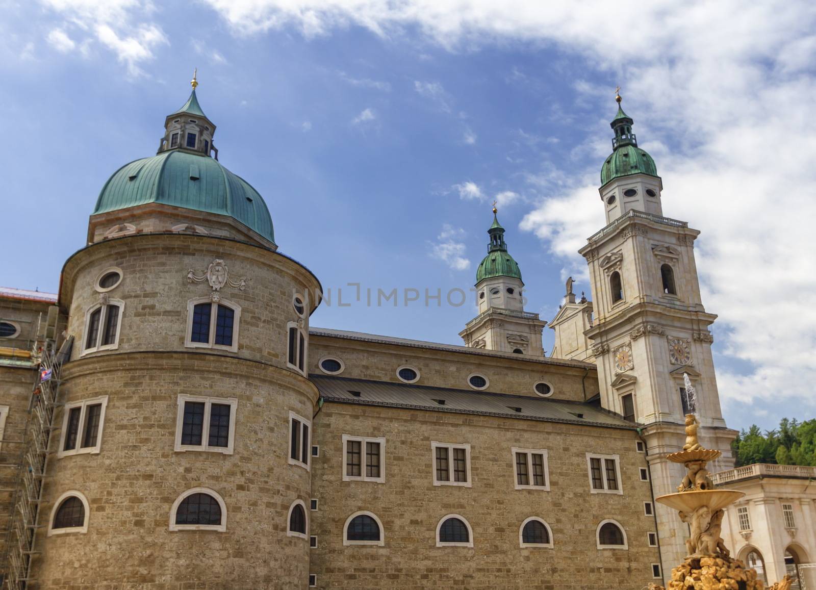 Cathedral in the old town of Salzburg, Austria by Elenaphotos21