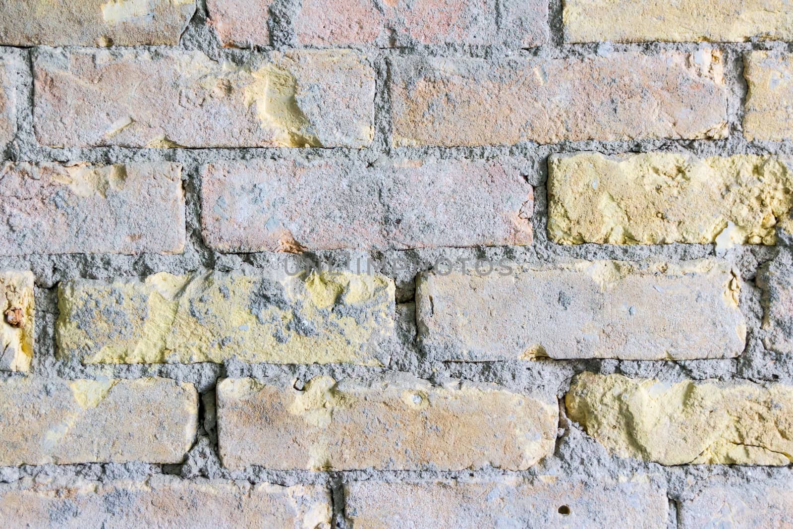 Photograph of a brick wall texture or background