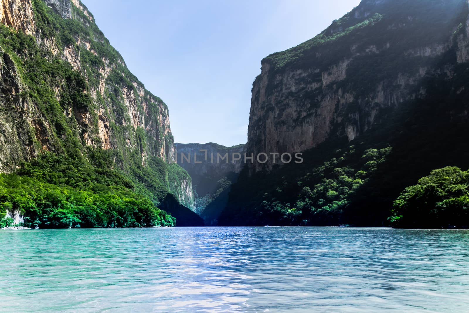 Detail photograph of Sumidero canyon in Chiapas Mexico