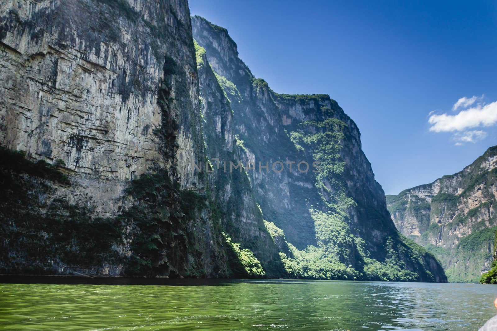 Detail photograph of Sumidero canyon in Chiapas Mexico