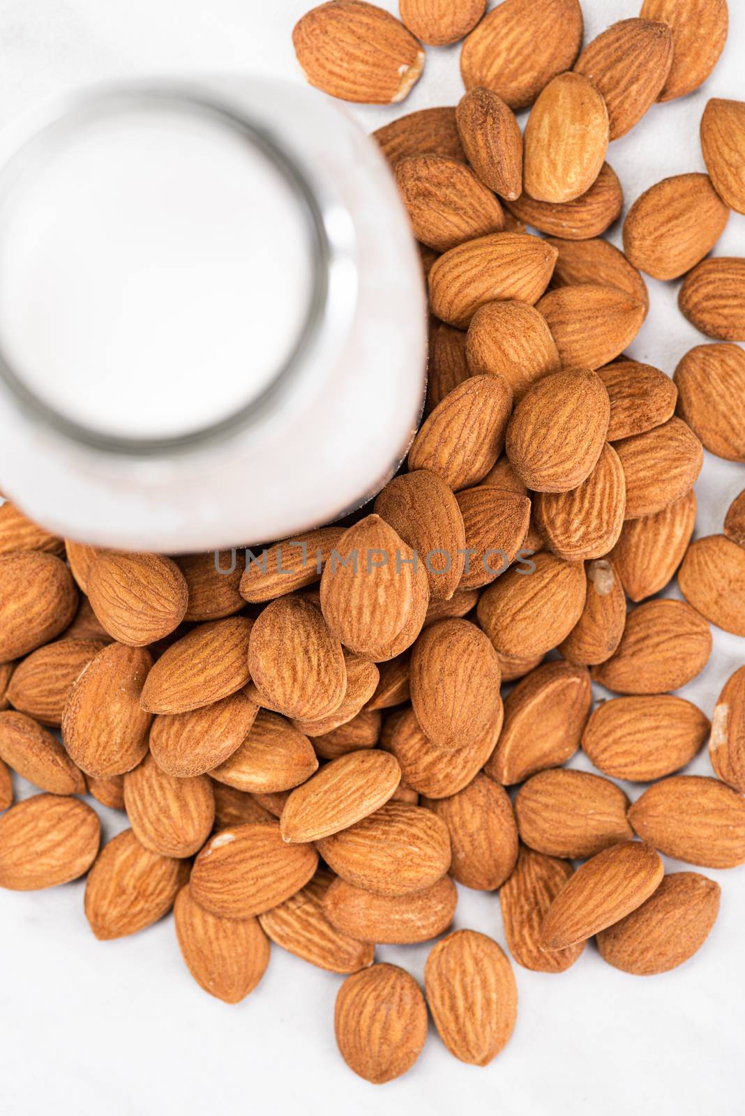 Alternative Non Dairy Almond Milk. Diet and Nutrition Concept by merc67