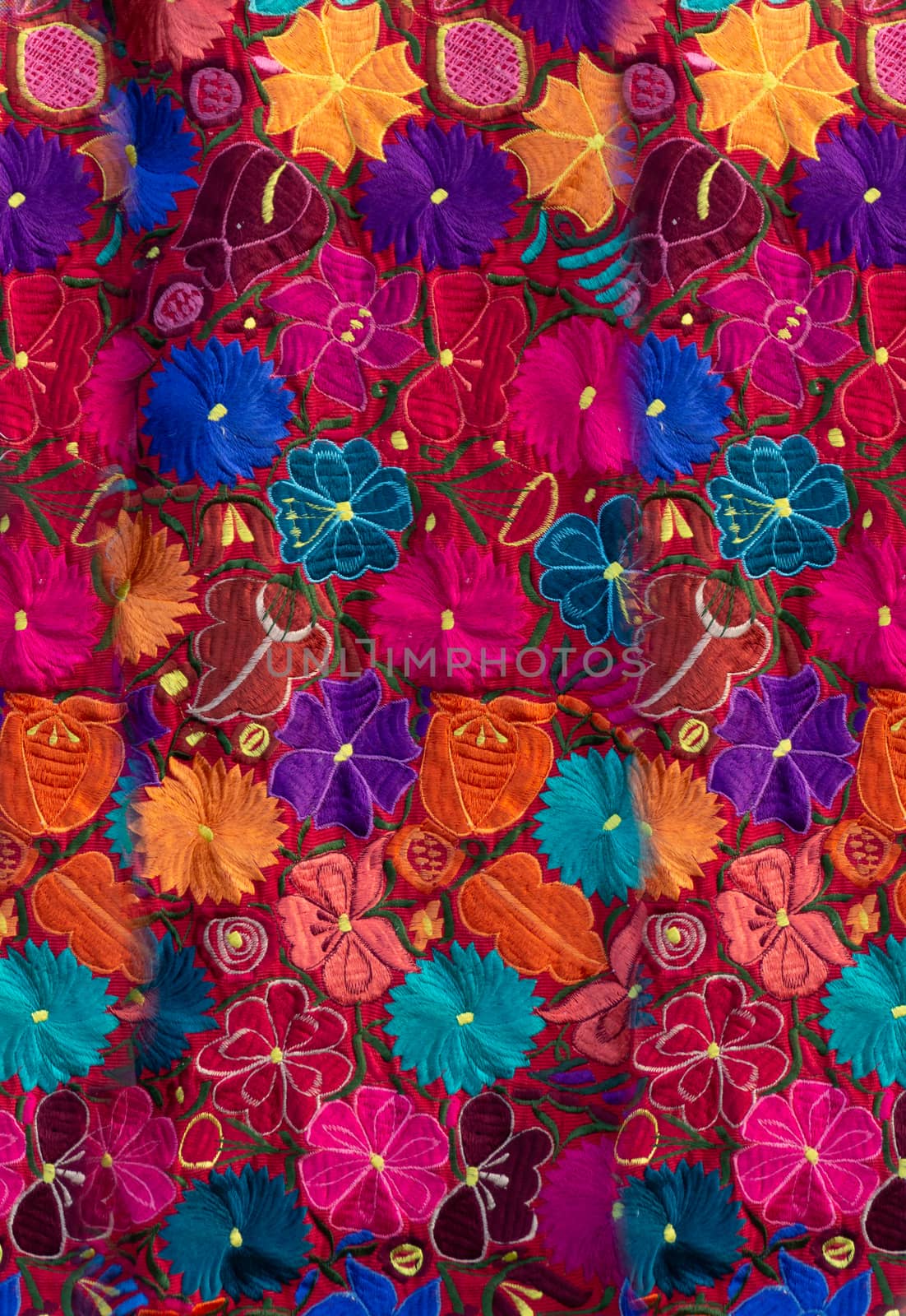 Oaxaca, Oaxaca / Mexico - 21/7/2018: (Traditional indigenous fabric from Oaxaca Mexico)