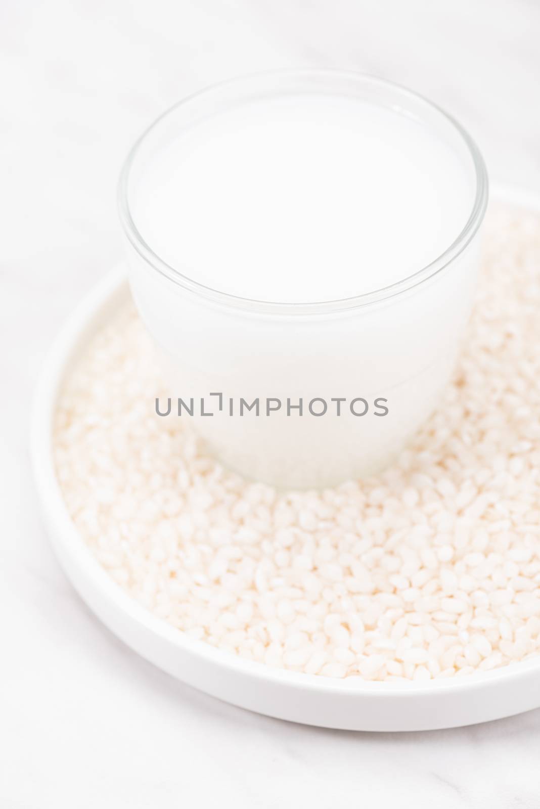 Rice Milk. Alternative Non Dairy Oraganic Milk. Plant Based Food.