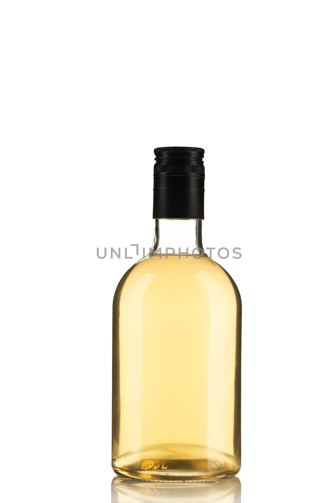 Bottle of Herbal Tincture or Alcohol Liqour Isolated on White Ba by merc67