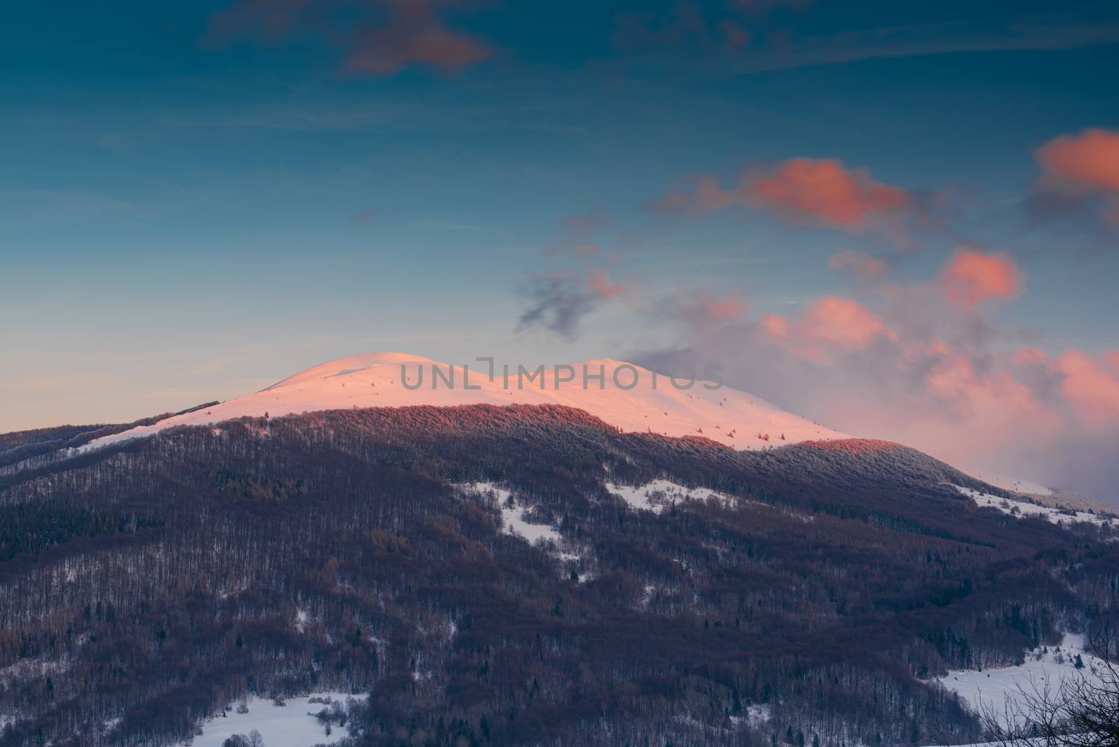 Sunrise over Polonyna Wetlinska and Carynska in Carpathian Mount by merc67
