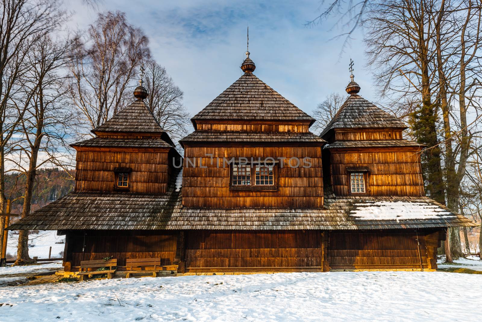 Smolnik Wooden Orthodox Church. Carpathian Mountains and Bieszcz by merc67
