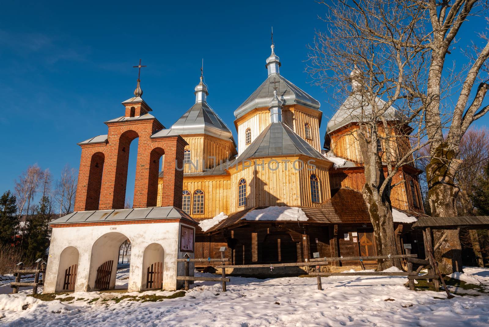 Exterior of Bystre Wooden Orthodox Church.  Bieszczady Architect by merc67