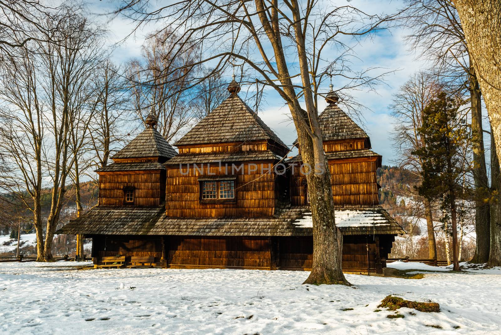 Smolnik Wooden Orthodox Church. Carpathian Mountains and Bieszcz by merc67