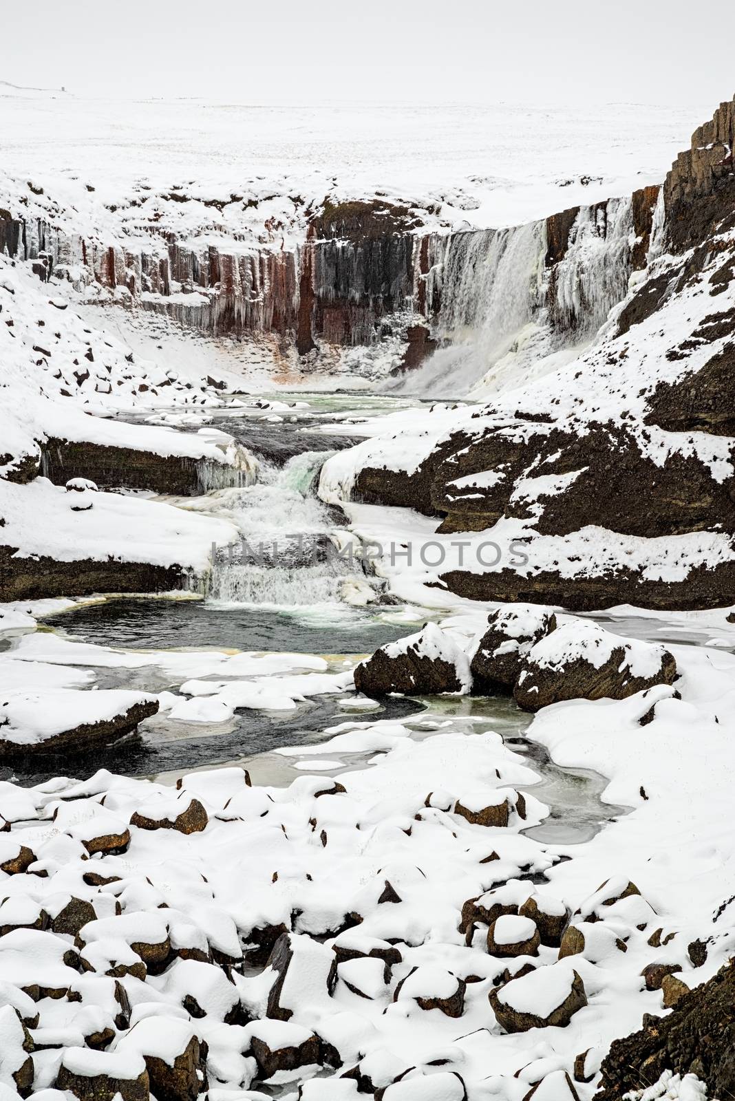Snaedufoss waterfall, Iceland by LuigiMorbidelli