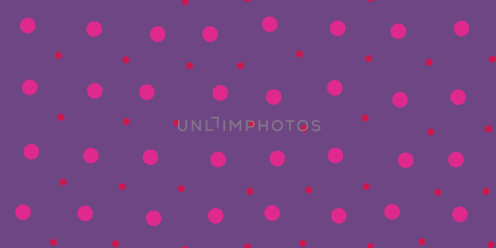 Lilac Purple Dots Pattern Background. Retro Circles Backdrop. Balls Texture.