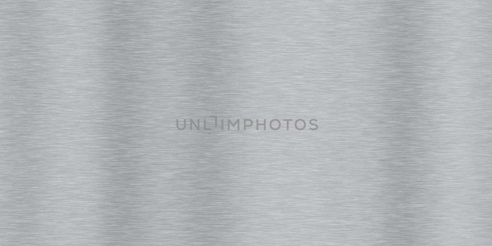 Aluminum shiny polished seamless sheet textures. Stainless brushed metal background material. Horizontal along direction.