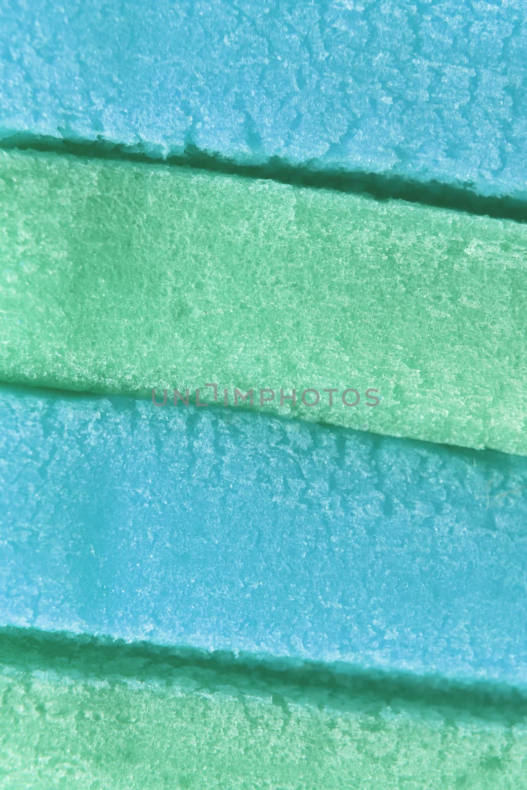 Blue Mint Colored Bubble Gum Texture. Freshness Gummy Delicious Background. Yummy Backdrop. Macro Closeup.