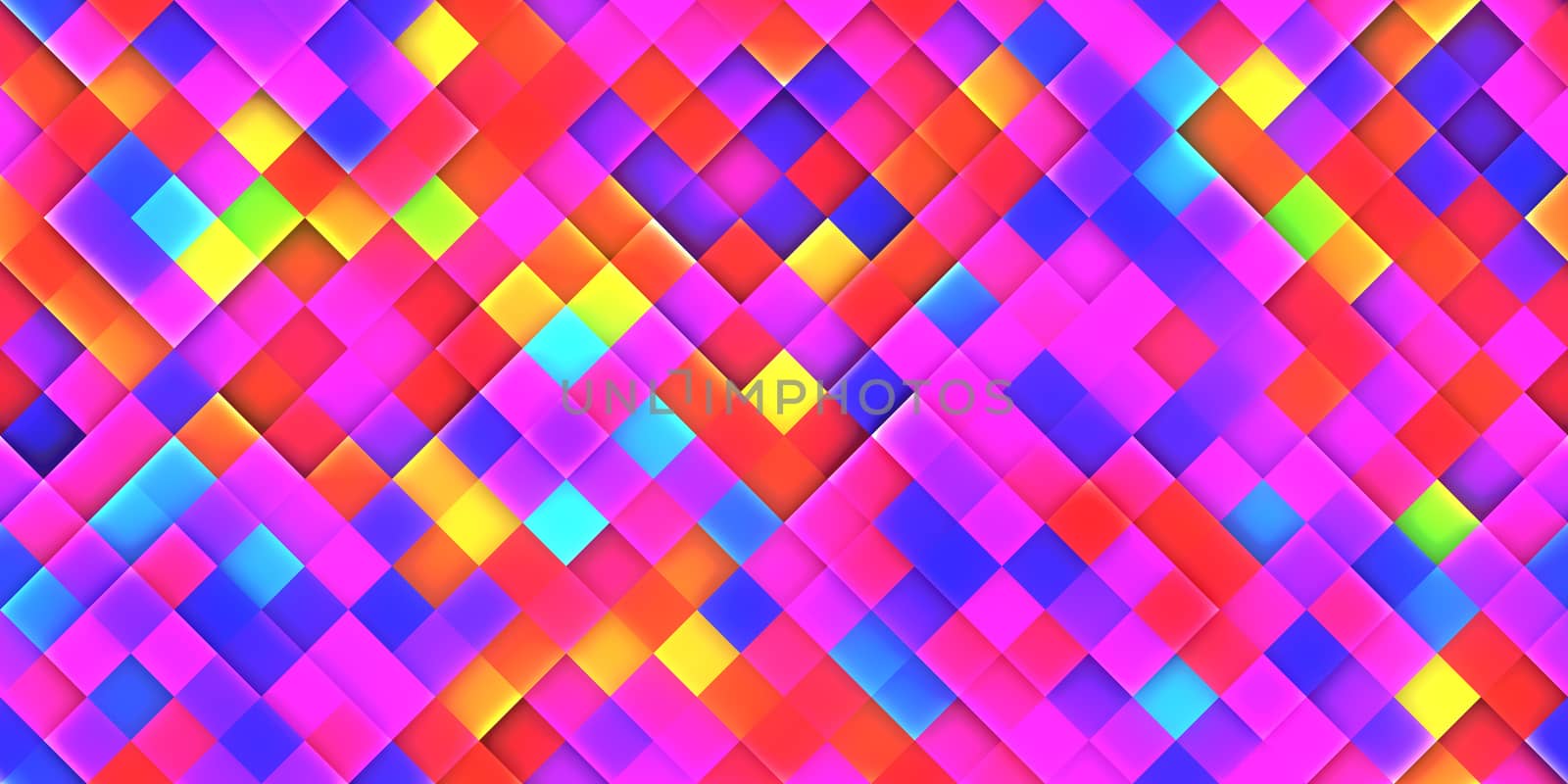 Seamless Colorful Mosaic Grid Lights Texture. Beautiful Modern Geometric Graphic Design. by sanches812