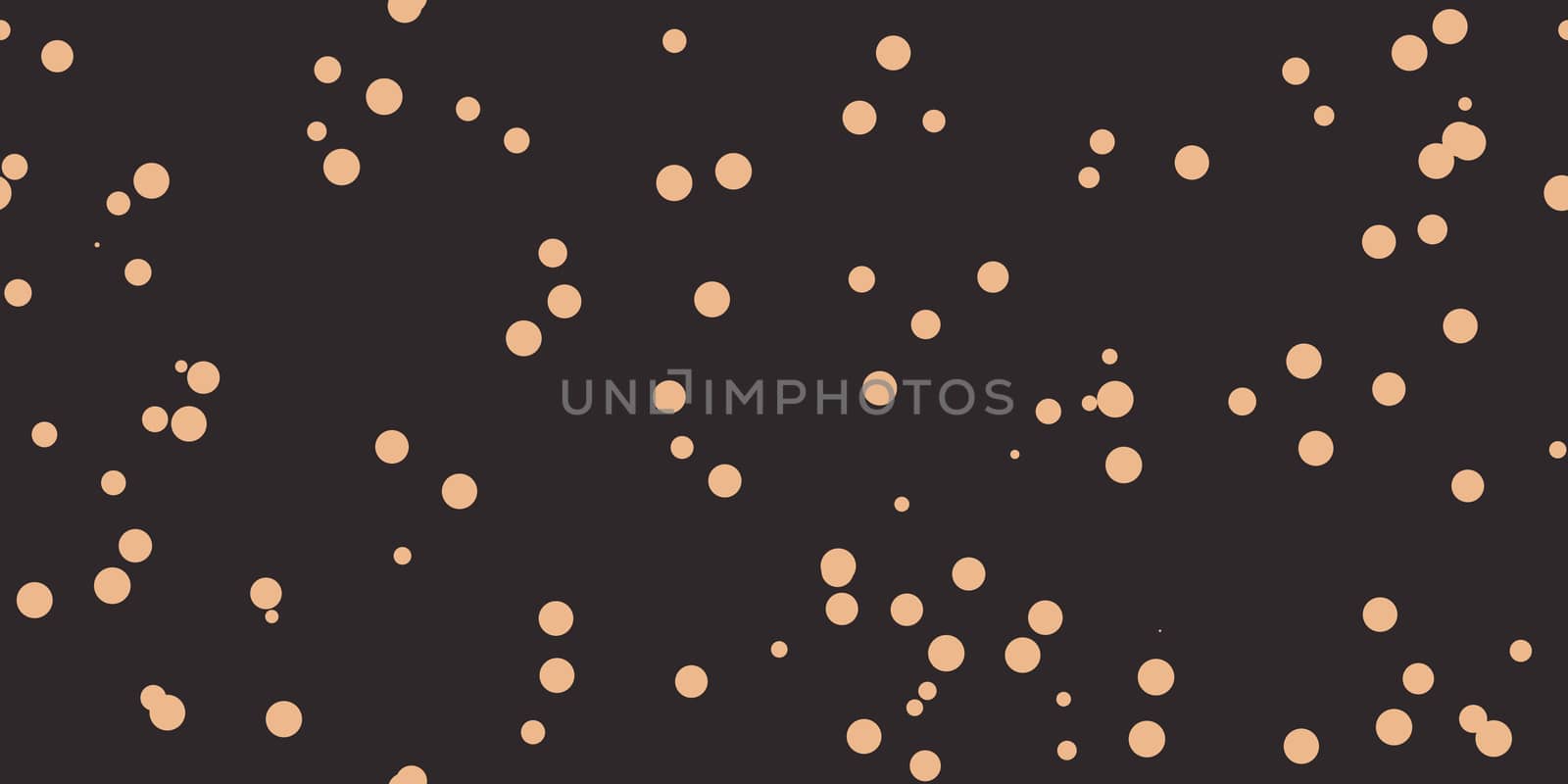 Beige Brown Shambolic Bubbles Backgrounds. Seamless Artistic Random Dots Texture. Chaotic Bright Dots Backdrop.