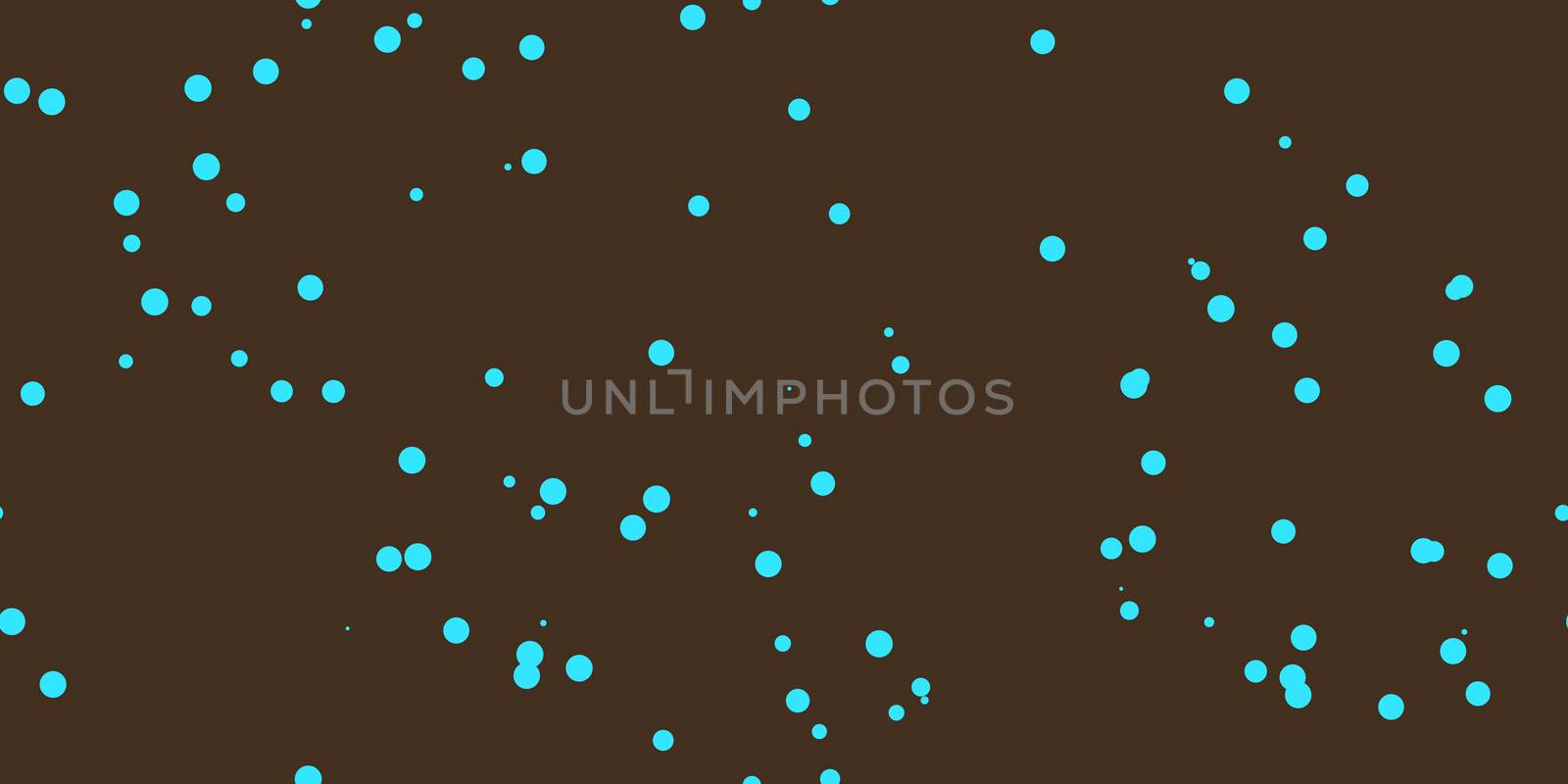 Brown Turquoise Shambolic Bubbles Backgrounds. Seamless Artistic Random Dots Texture. Chaotic Bright Dots Backdrop.