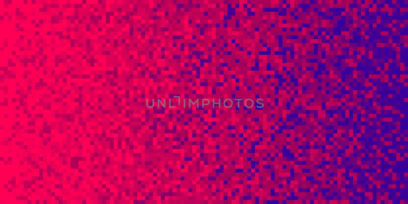 Red Scarlet Violet Pixilated Gradient Background. Mosaic Pixel Art Texture. Horizontal Pixel Gradient Backdrop. by sanches812