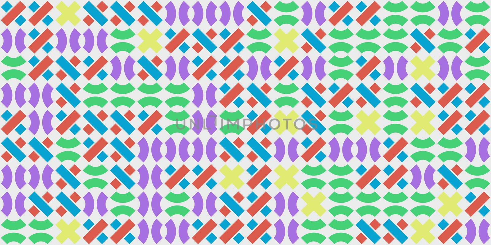 Colored Seamless Swirl Line Pieces on White Background. Modern Stripe Pathway Texture. Labyrinth Line Backdrop.