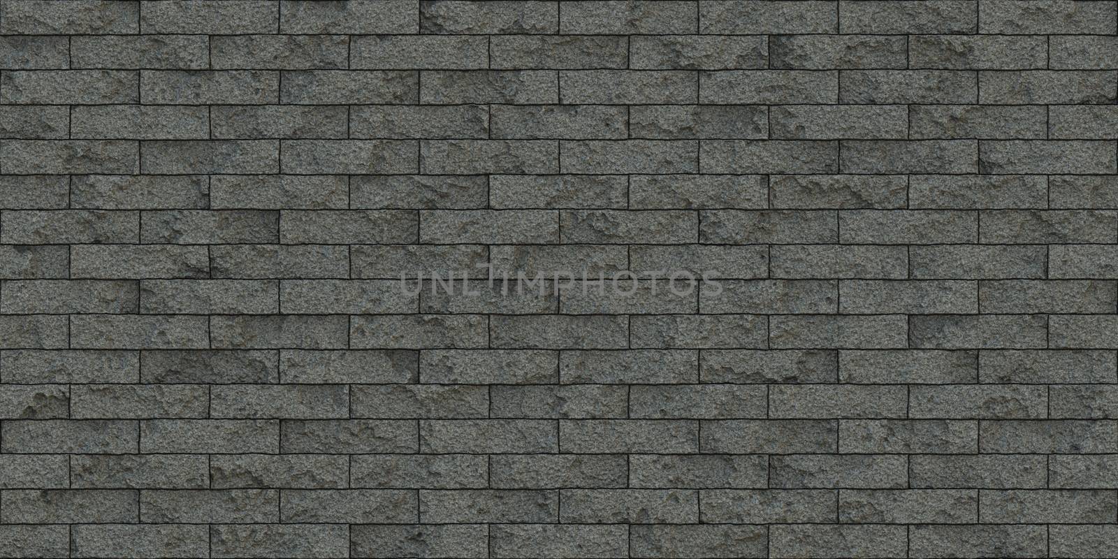 Grey Seamless Stone Block Wall Texture. Building Facade Background. Exterior Architecture Decorative House Facing.