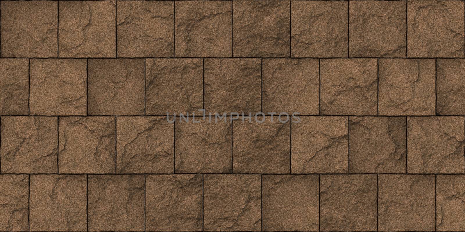 Beige Seamless Stone Block Wall Texture. Building Facade Background. Exterior Architecture Decorative House Facing. by sanches812