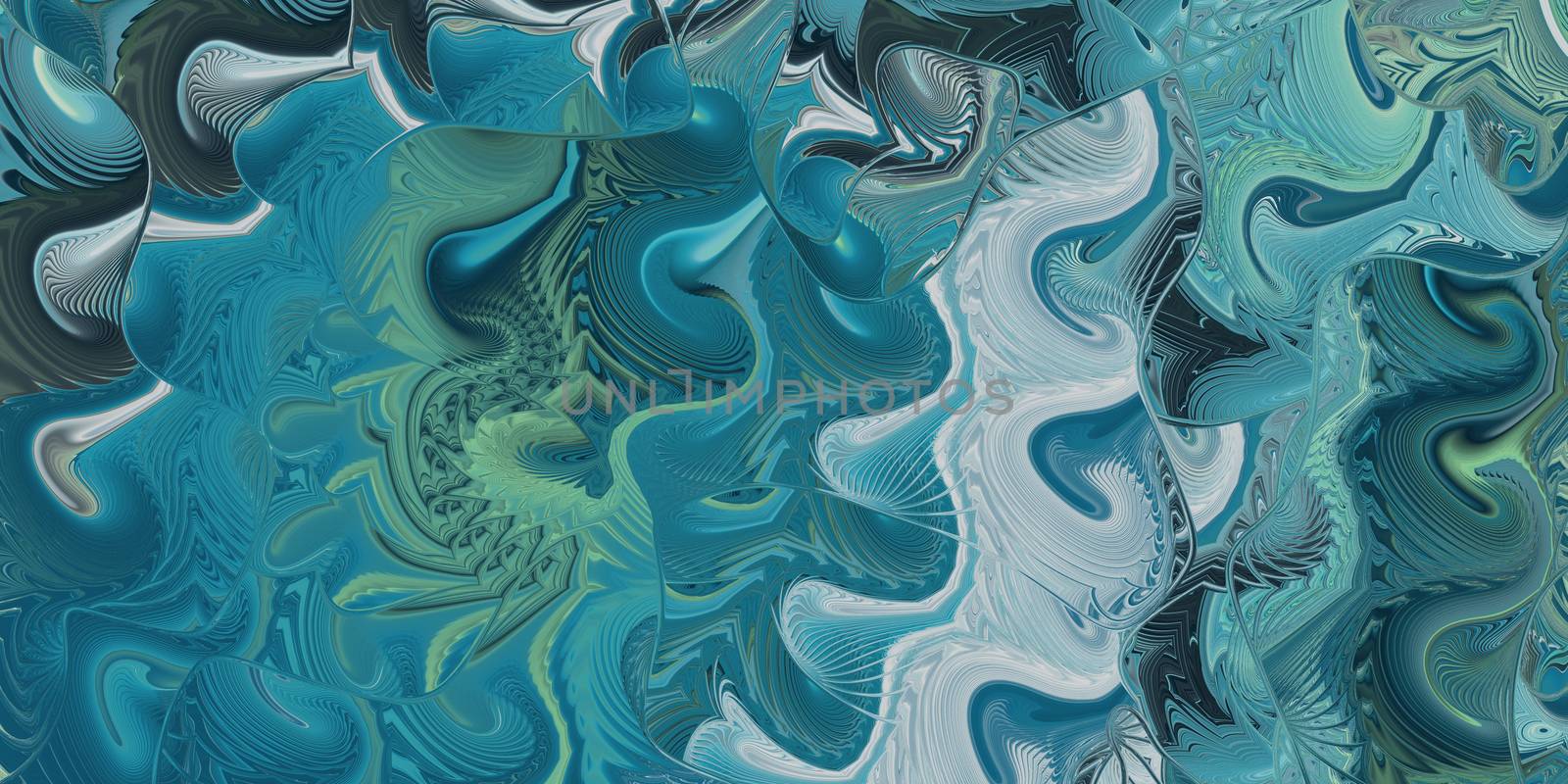 Blue Sea Swirls Background. Abstract Ocean Marbling Curves Texture. Nautical Spiral Shell Infinity Backdrop.