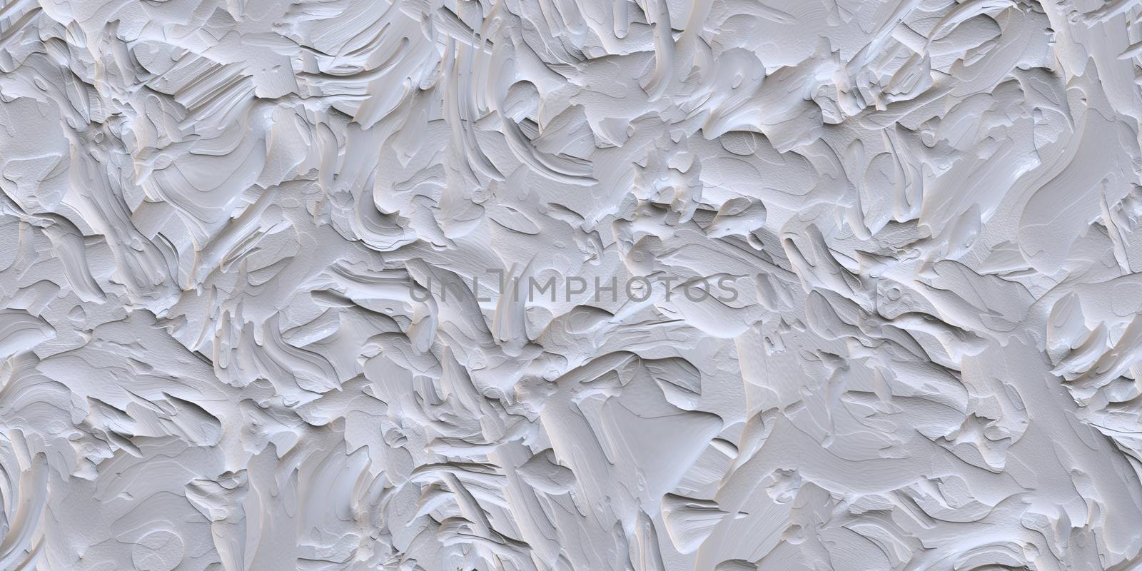 White Seamless Rough Plastering Texture. Stucco Cement Plaster Background. Soft Light Architecture Building Exterior Wall Backdrop. by sanches812