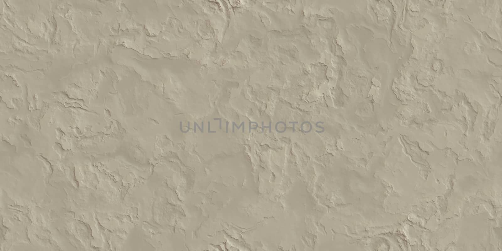Light Brown Seamless Rough Plastering Texture. Stucco Cement Plaster Background. Soft Light Architecture Building Exterior Wall Backdrop.