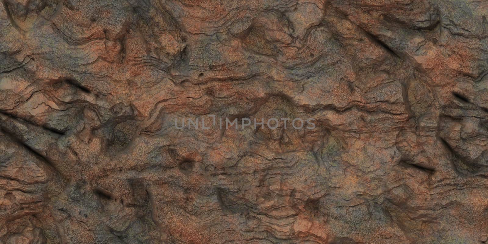 Nature Stone Texture With Detail Cracks. Rockies Rough Mineral Backdrop.