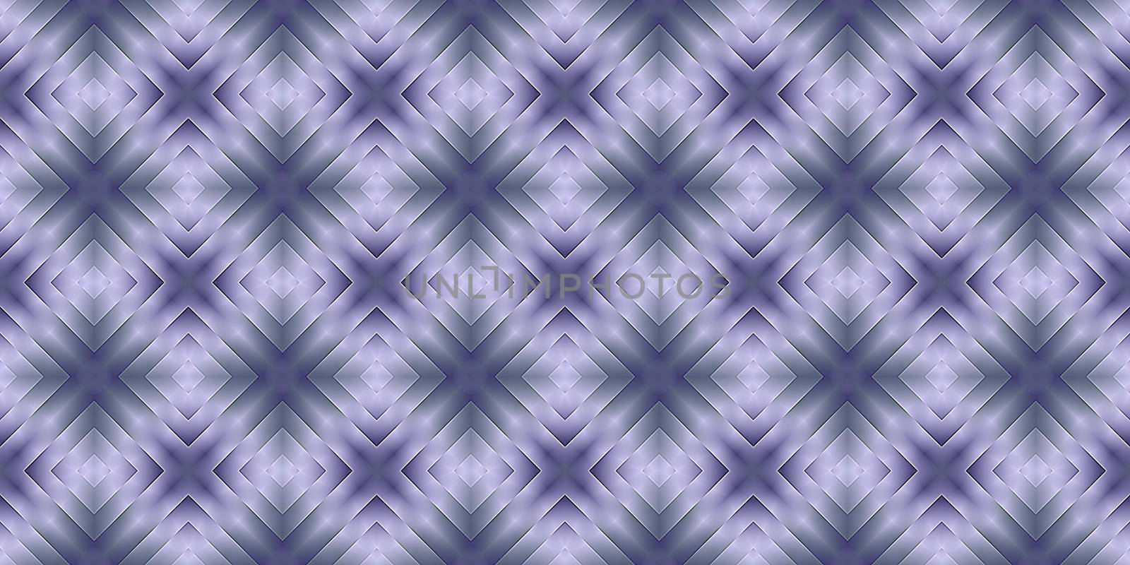 Violet Chrome Seamless Psy Pattern Background. Bright Surrealism Texture. Fractal Geometric Backdrop.