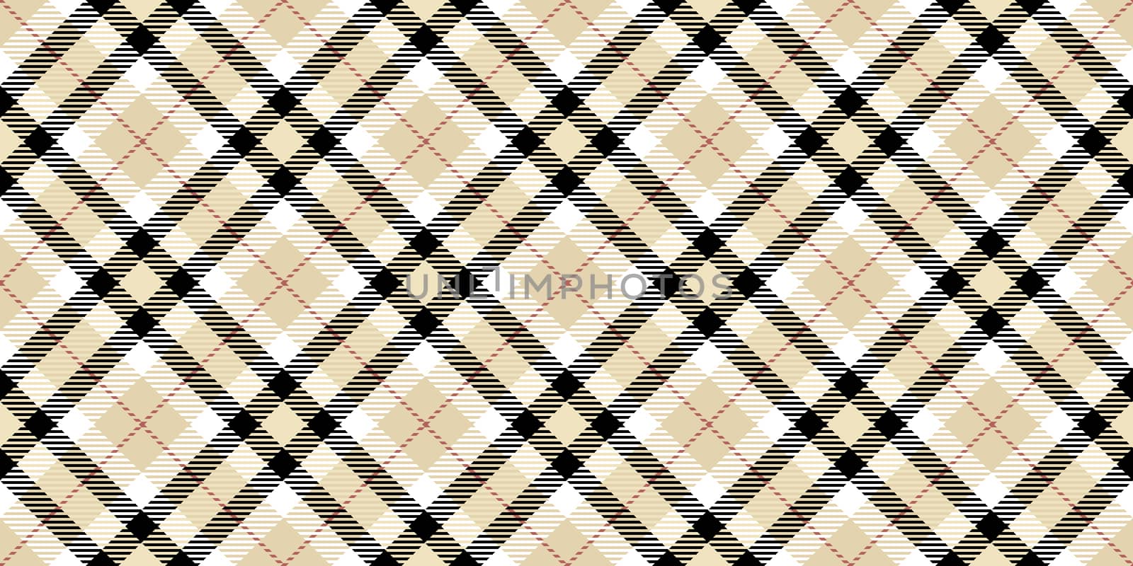 Elegant Seamless Checkered Rhombuses Pattern. Plaid Rug Background. Tartan Texture.