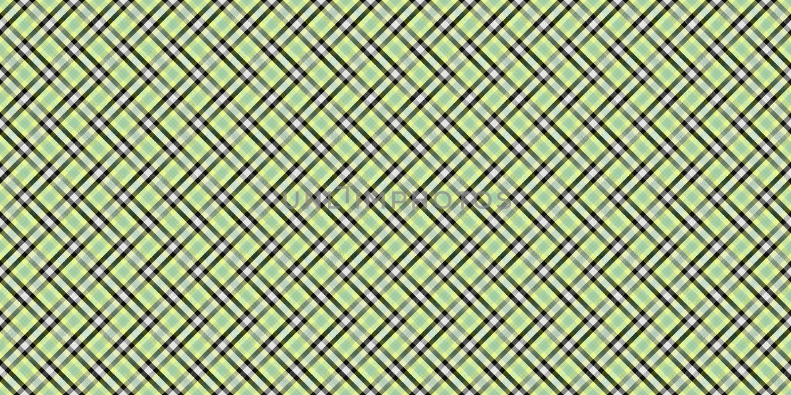 Light Green Seamless Checkered Rhombuses Pattern. Plaid Rug Background. Tartan Texture. by sanches812