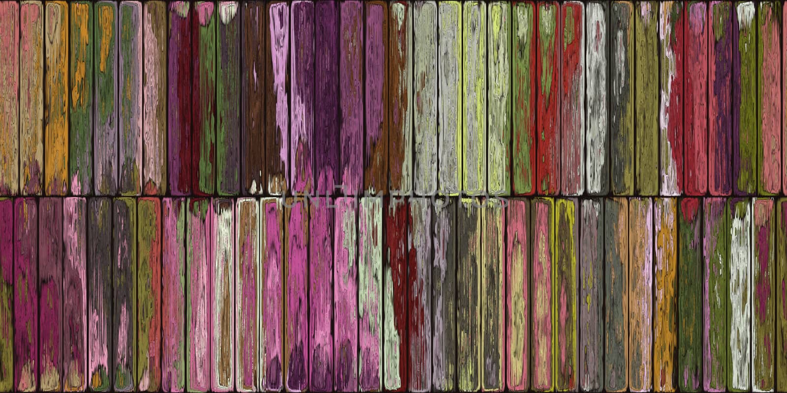 Colored Old Painted Planks Background. Vintage Rough Wooden Paint Backdrop.