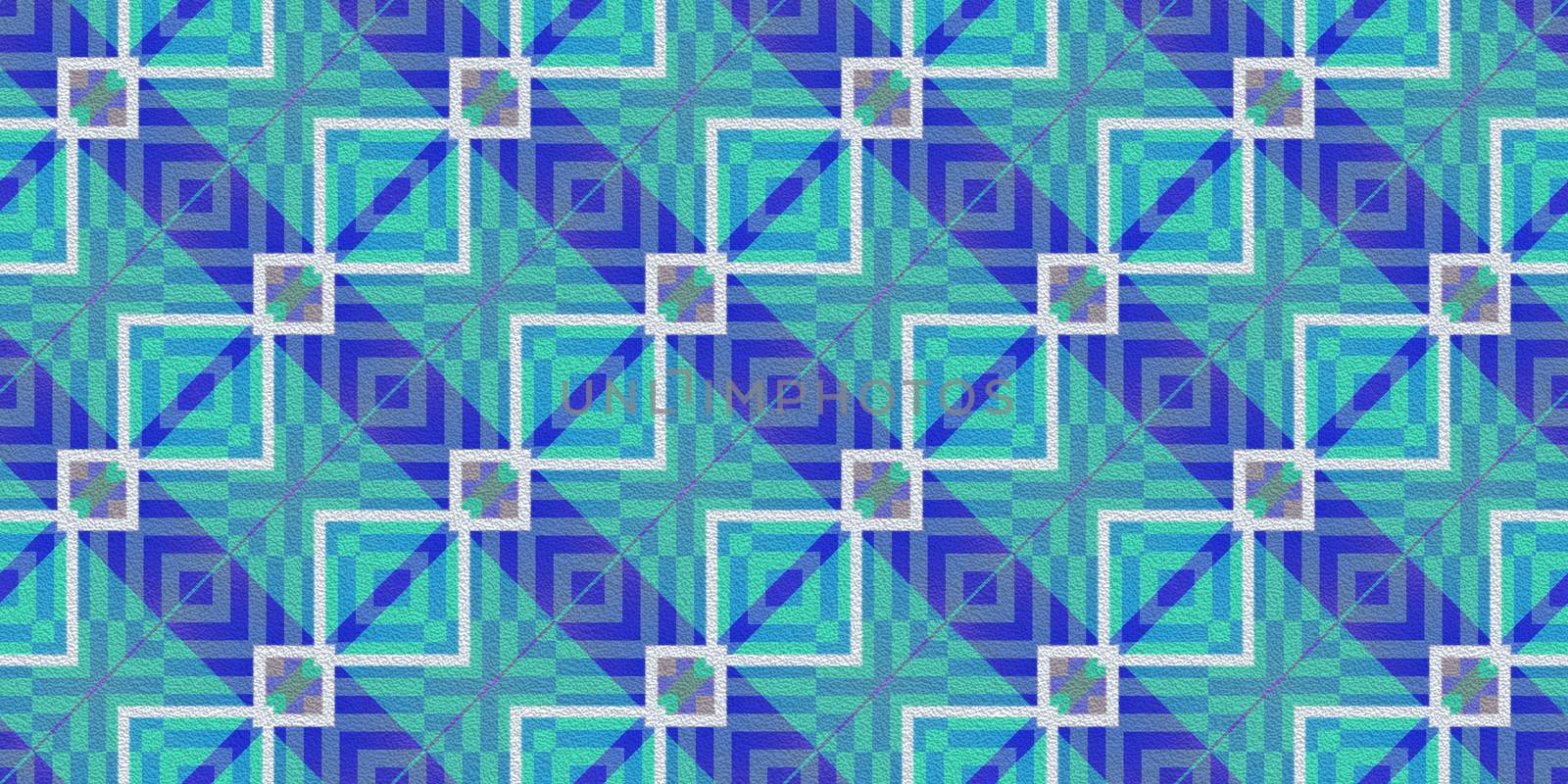 Sky Blue Seamless Modern Maya Pattern Background. Geometric Ethnic Ornament Texture. Aztec Decorative Backdrop. by sanches812