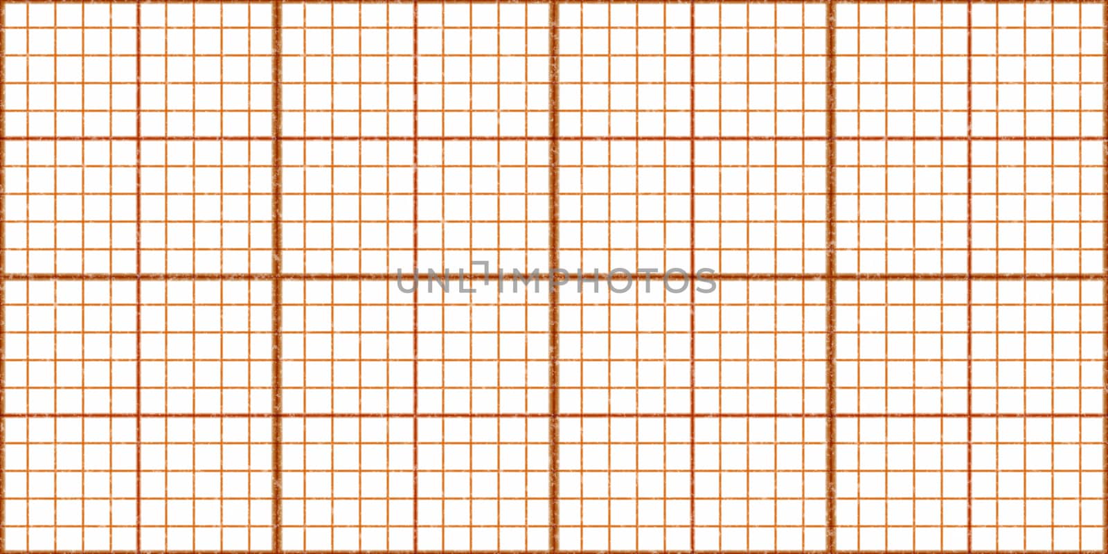 Orange Seamless Millimeter Paper Background. Tiling Graph Grid Texture. Empty Lined Pattern. by sanches812