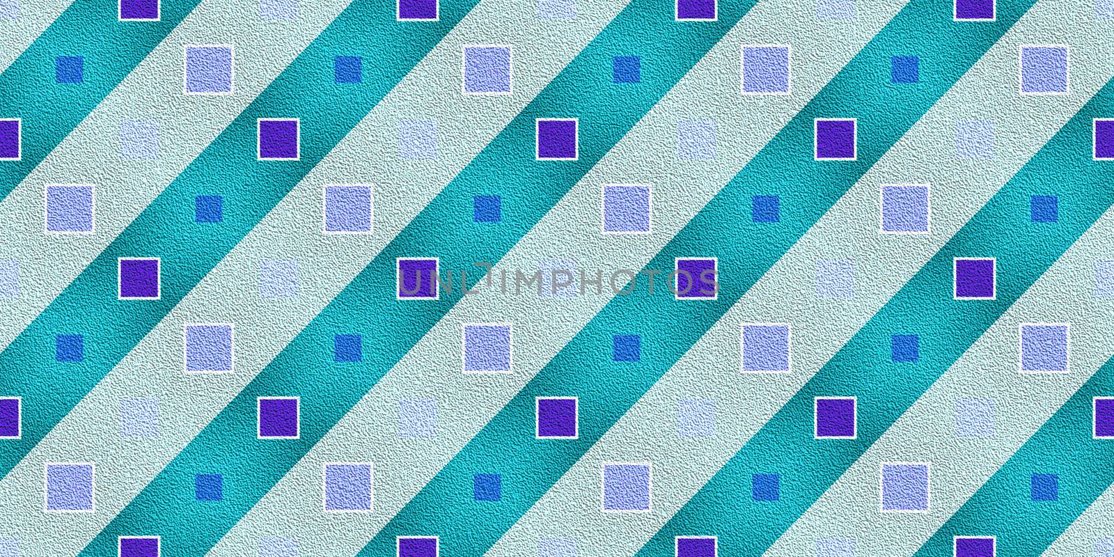 Blue Purple Seamless Modern Maya Pattern Background. Geometric Ethnic Ornament Texture. Aztec Decorative Backdrop. by sanches812
