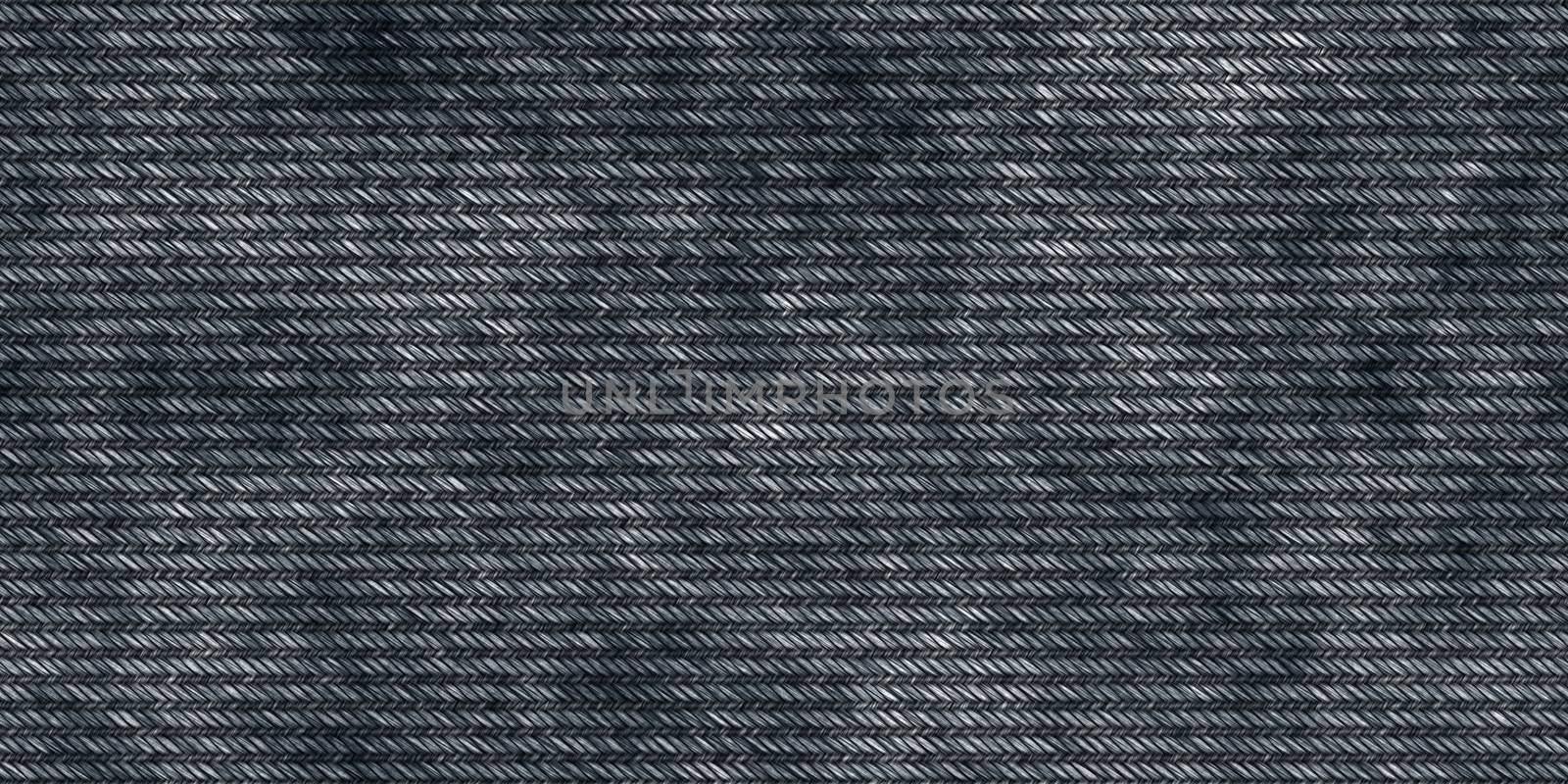 Black Jeans Denim Seamless Textures. Textile Fabric Background. Jeans Clothing Material Surface. Grunge Wear Pattern.