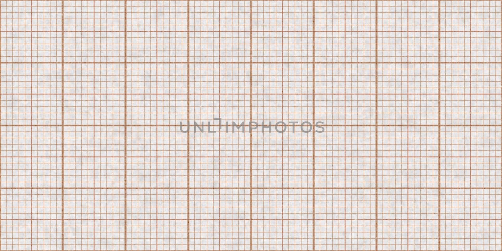 Orange Seamless Millimeter Paper Background. Tiling Graph Grid Texture. Empty Lined Pattern.