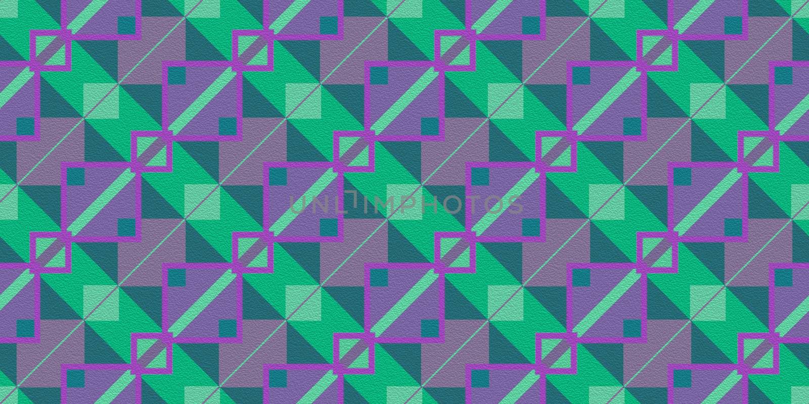 Deep Sea Green Lilac Purple Seamless Modern Maya Pattern Background. Geometric Ethnic Ornament Texture. Aztec Decorative Backdrop. by sanches812