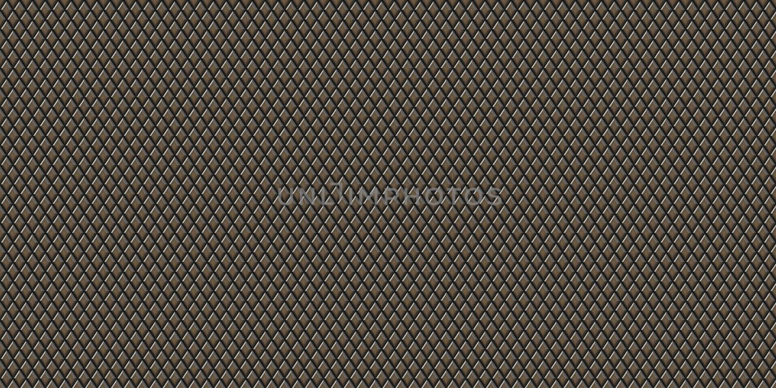 Metal rhombus pattern surface. Knurling touch texture. Knurl contact surface background.