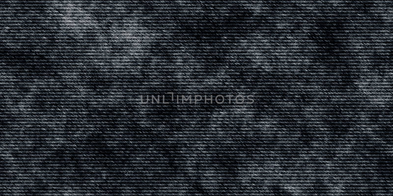 Black Jeans Denim Seamless Textures. Textile Fabric Background. Jeans Clothing Material Surface. Grunge Wear Pattern.