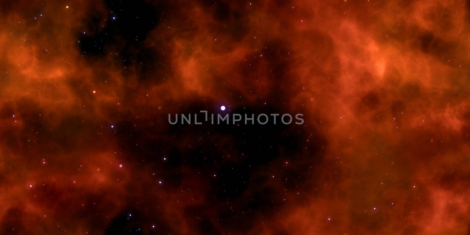 Dark Starry Clouds on Night Sky Galaxy Background. Abstract Cosmos Infinity Texture. 3D Rendering. 3D Illustration.
