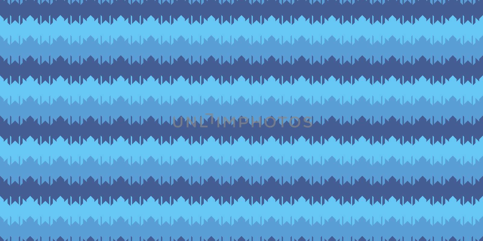 Blue Indigo Chevron Geometry Background. Seamless Zigzag Texture. Modern Striped Pattern.