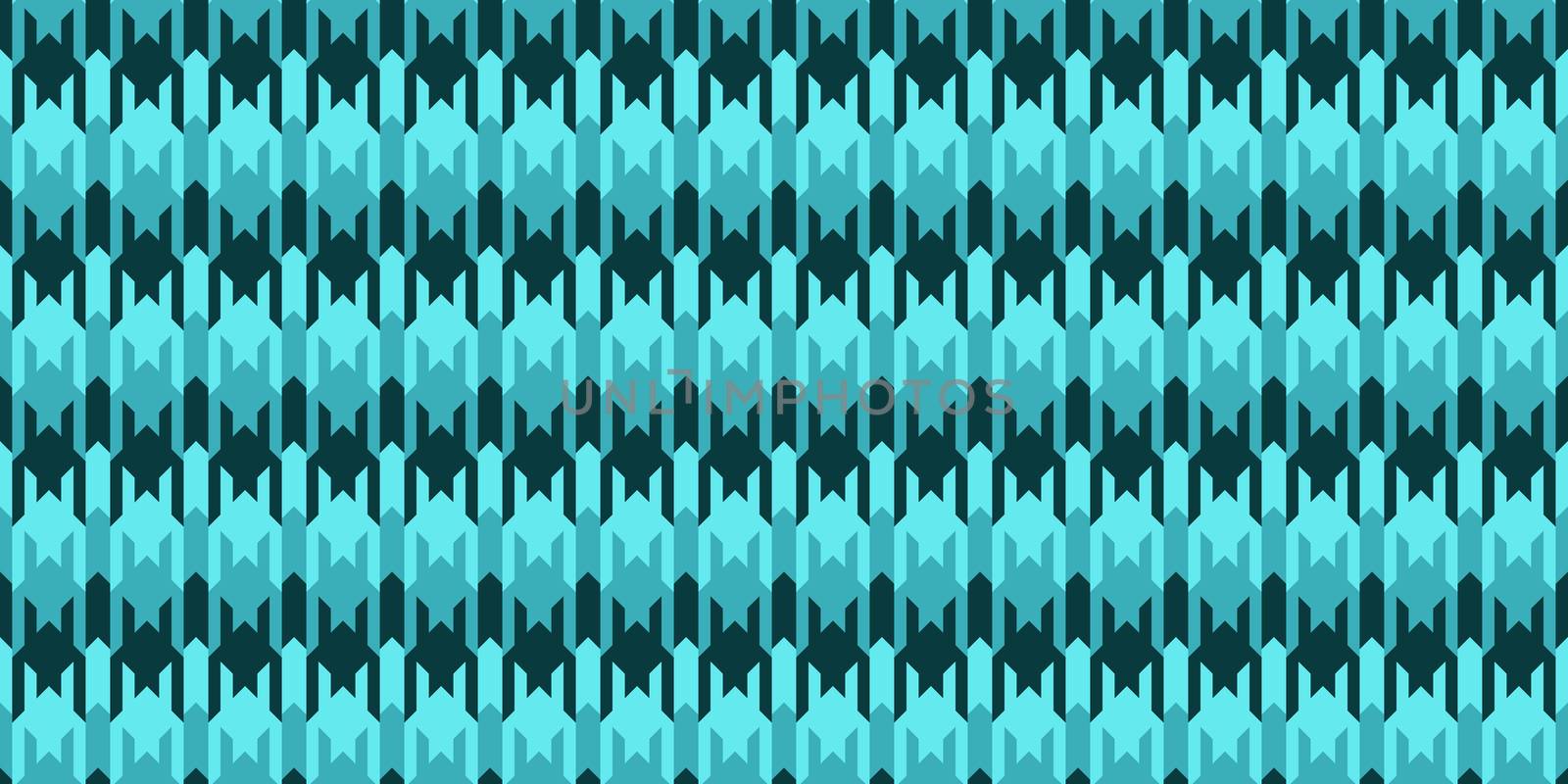 Deep Dark Sea Blue Chevron Geometry Background. Seamless Zigzag Texture. Modern Striped Pattern. by sanches812