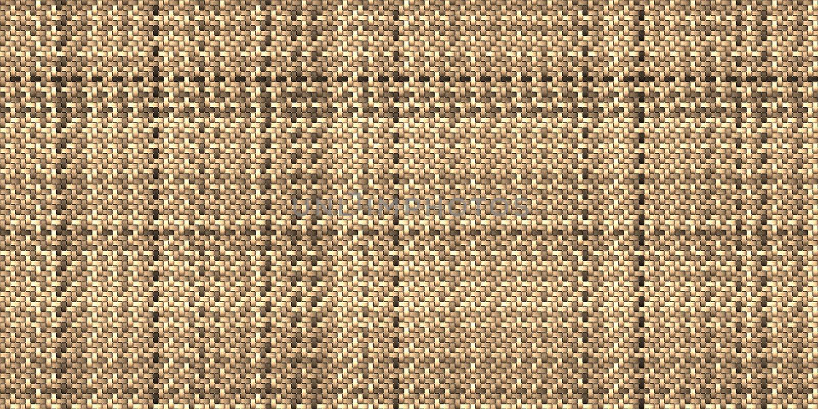 Seamless Basket Weaving Background. Woven Wicker Straw Texture.